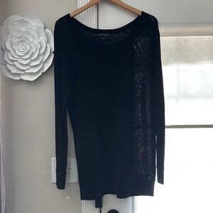 Black Women's Tunic Sweater XL